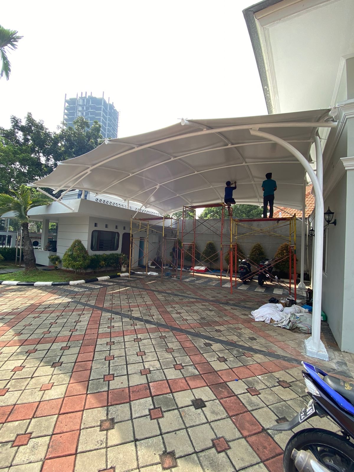 Kanopi Membran Stage di Wisma Elang Laut TNI AL, Jakarta Pusat