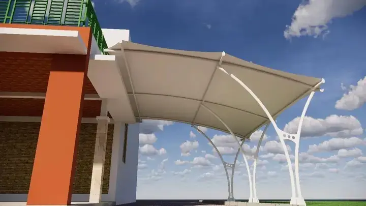 Berbagai model kanopi membrane modern dan elegan