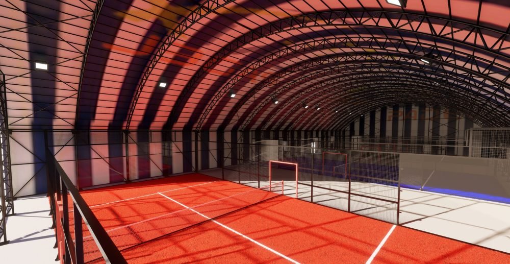 Canopy Membrane Lapangan Padel Jakarta Barat